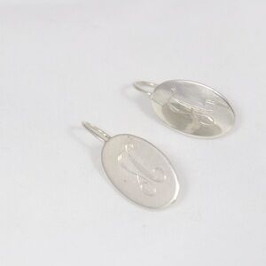 925 Monogrammed Earrings